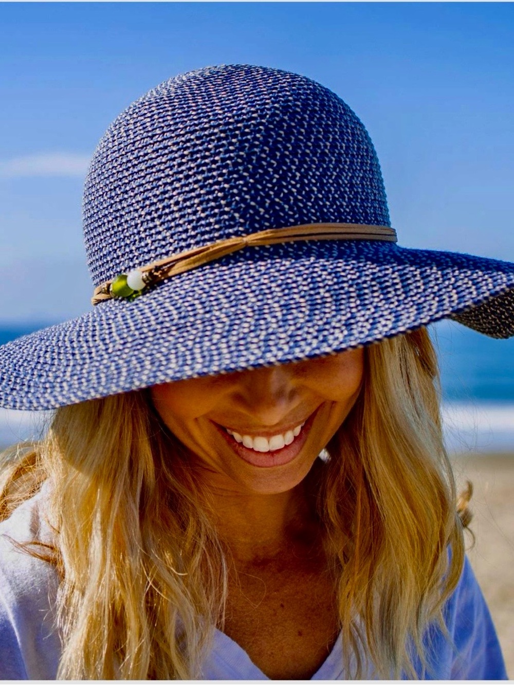 Sunday Afternoons Sol Seeker Wide Brim Hat Lagoon NWT M UPF 50+